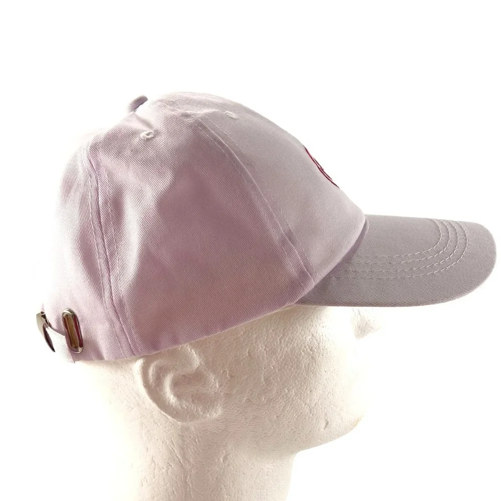 Embroidered Smiley Face White Strapback‎ Baseball Hat Cap